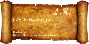 Löb Marcella névjegykártya